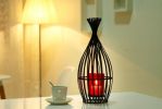 Simple Style Romantic Valentine Decoration Iron Candle Holder