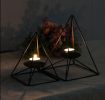 Triangle Geometric Candlestick Retro Iron Home Decoration