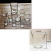Set of 5 Glass Candle Holder, Not Includes Candles [B]