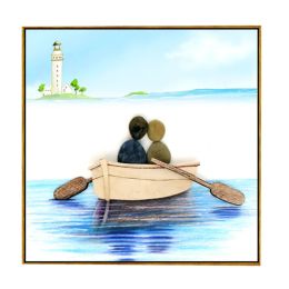 Wood Framed Wall Art Home Decoration Painting on Canvas
