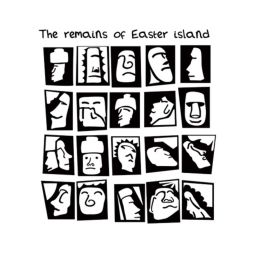 Easter Island Head Room Decoration Art Wall Stickers Vinyl Decals,78x107cm