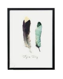 Nordic Simple Decorative Painting Unframed Background Painting For Home, Feather