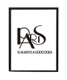 Nordic Small Fresh Wall Painting Decorative UnFramed Art Picture For Home, Paris
