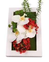 Artificial Flowers Decorative Bouquets Imitation Flowers White Red Combination