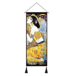 Character art  Picture Landscape House Wall Hanging Tapestry Dorm Bedroom Living Room Decorations, G