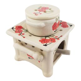 Classic Gifts&Decor Aromatherapy Essential AromaBurner Oil Diffuse Plum Blossom