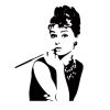 Decorative Window Stickers Wall Glass Door Decal Vogue Art Stickers Bar Girl (B)
