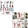 Decorative Window Stickers Wall Glass Door Decal Vogue Art Stickers Bar Girl (B)
