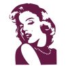 Decorative Window Stickers Wall Glass Door Decal Vogue Art Stickers Bar Girl (H)