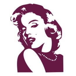Decorative Window Stickers Wall Glass Door Decal Vogue Art Stickers Bar Girl (H)