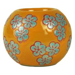 Ceramic Candlestick Hand-painted Classical Decorative Pattern Of Candleholder  D
