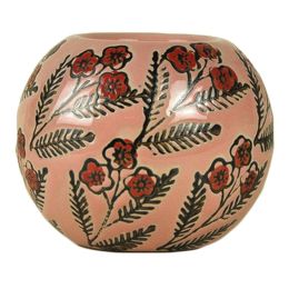 Ceramic Candlestick Hand-painted Classical Decorative Pattern Of Candleholder  F