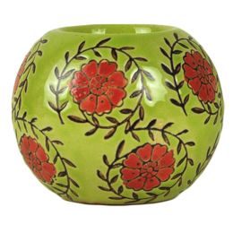 Ceramic Candlestick Hand-painted Classical Decorative Pattern Of Candleholder  I
