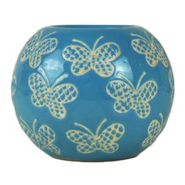 Ceramic Candlestick Hand-painted Classical Decorative Pattern Of Candleholder  K