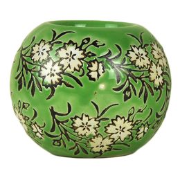 Ceramic Candlestick Hand-painted Classical Decorative Pattern Of Candleholder  N