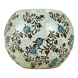 Ceramic Candlestick Hand-painted Classical Decorative Pattern Of Candleholder  O