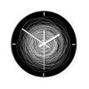 12" Scribble Style Mute Quartz Wall Clock Art Deco Wall Clock
