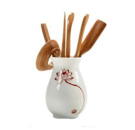 Chinese Style Kung Fu Tea Sets Tea Tray Accessories White Ceramic Tea Tray