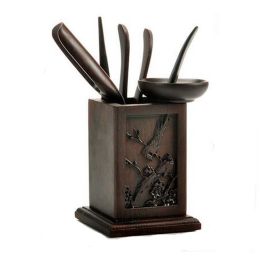 Court Style Kung Fu Tea Sets Tea Tray Accessories Ebony Sculpture Tea Tray