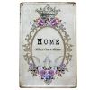 [HOME] Floral Circle Metal Painting Wall Decoration Vintage Wall Murals/Hanging