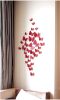 12PSC Vivid Butterfly Wall Stickers Art Decal Red, Magnet + Blu Tack