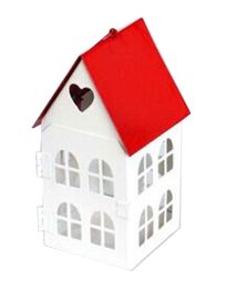 [Cute House] Iron Tealight Candle Holder Great Decor Ornament