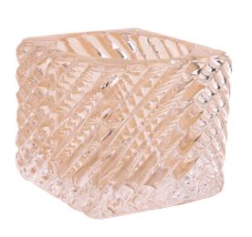 [Ice Cube] Clear Glass Bowl Candle Holder Tealight Holder Decorative Ornament