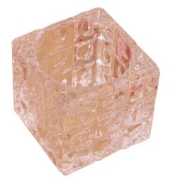 [Riddle] Clear Glass Bowl Candle Holder Tealight Holder Decorative Ornament