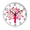 (Love Tree) 10-inch Silent fashion Art Pastoral Round Wall Clock,WHITE (NO.229)