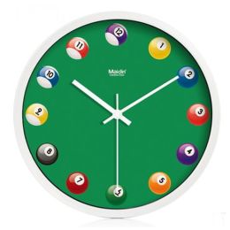 (Table Tenn) 10-inch Silent fashion Art Pastoral Round Wall Clock,WHITE (NO.240)
