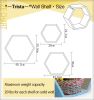 Trista - [Rural Life] Hexagon Leather Wall Shelf / Bookshelf / Floating Shelf (Set of 3)