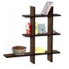 Trista - [Light Coffee-MEGA] Leather Cross Type Shelf / Bookshelf / Floating Shelf (9 pcs)