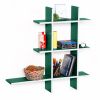Trista - [Natural Life-MEGA] Leather Cross Type Shelf / Bookshelf / Floating Shelf (9 pcs)