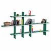 Trista - [Natural Life-MEGA] Leather Cross Type Shelf / Bookshelf / Floating Shelf (9 pcs)