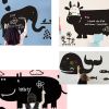 Elephant Chalkboard Wall Blackboard For Kids