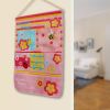 [Bee & Flowers] Pink/ Wall Hanging/ Wall Organizers / Wall Baskets / Baskets (14*20)
