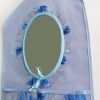 [Flowers Mirror] Blue/Wall Hanging/ Wall Organizers / Wall Baskets / Baskets (11*18)
