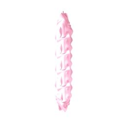 Dainolite Decorative 1 Light Large Pendant with White Shade Polished Chrome Finish - Pink