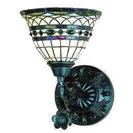 8"W Tiffany Roman 1 Lt Wall Sconce