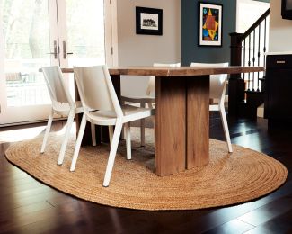6' x 9' Oval Kerala Natural Jute Rug