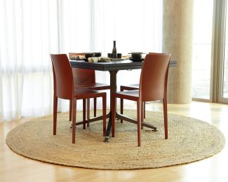 8' x 8' Round Kerala Natural Jute Rug