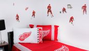 10 NHL Detroit Redwings Hockey Players Wall Sticker Sets