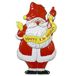 Merry Christmas Decoration Santa Wall Accent Door Plaque
