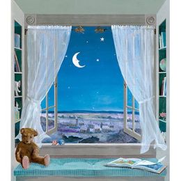 Sweet Dreams Nursery Night Sky Window Wall Accent