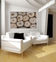 Captivating Tree Trunk Wooden Wall Art Decor, Multicolor