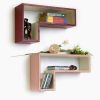 Trista - [Cardinal Red] Gun-Shaped Wall Shelf / Bookshelf / Floating Shelf (Set of 2)