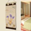[Purple Flowers] Ivory/Wall Hanging/Wall Organizers/Wall Pocket/Wall Pocket (11*24)