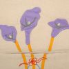 [Purple Flowers] Ivory/Wall Hanging/Wall Organizers/Wall Pocket/Wall Pocket (11*24)