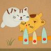 [Happy Cats] Ivory/Wall Hanging/ Wall Organizers/Wall Pocket/Basket/Wall Pocket (11*14)