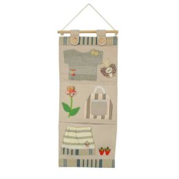 [Stripes Clothes] Ivory/Wall Hanging/Wall Pocket/Hanging Baskets/Wall Organizers (11*24)